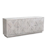 Sadona Sideboard powder white reclaimed wood finish x design modern style