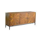 Theo Sideboard made of Reclaimed Mango Wood and Iron comes in brown