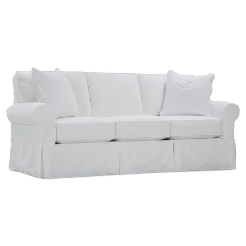 Annie Sofa Sleeper Ghost White Upholstery Blend Front View