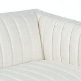 ellen snow white polyester sofa