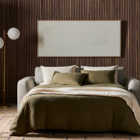 Brown & Beam Sofas Stone Grey Sego Sofa Sleeper Bed
