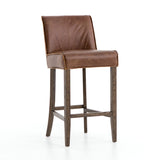 caldwell leather bar stool