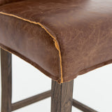 caldwell leather stool detail 