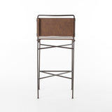 grayson brown bar stool back