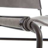 grayson grey stool close view