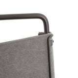 grayson stool canvas grey detail