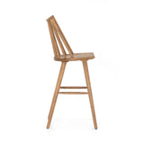 Clarkson sandy oak wood bar stool