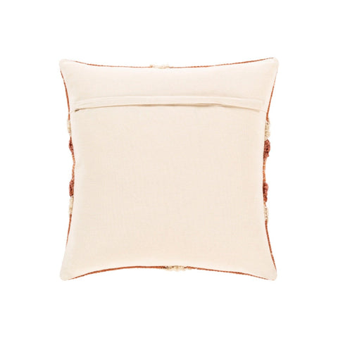 Azi Pillow cotton down insert orange aztec pattern