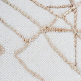 Jovie Pillow wool jute ivory light brown fabric geometrical design textile fabric view