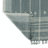 Brown & Beam Textiles Wool Throw - Sapphire Blue