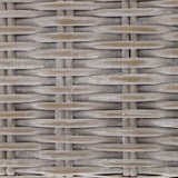 Consuelo Trunk in Grey Wash Mahogany Weave Detail