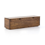 Porter Trunk made of reclaimed mango wood in a natural brown color