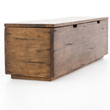 Porter Trunk made of reclaimed mango wood in a natural brown color
