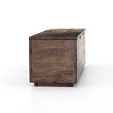 Porter Trunk made of reclaimed mango wood in a dark brown color