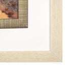 Beachside Artwork cream frame beach colored canvas